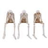 Halloween Skeleton Resin Statue Funny Skeleton Decoration Statue Horror Desktop Decorations for Halloween Party and Home Decor