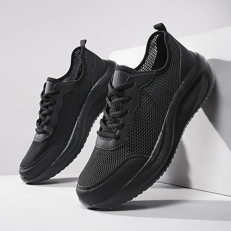 Fashion Men Soft Sport Shoes Breathable Mesh Running Shoes Comfortable Man High Quality Outdoor Lightweight Sneakers for Men Hombre