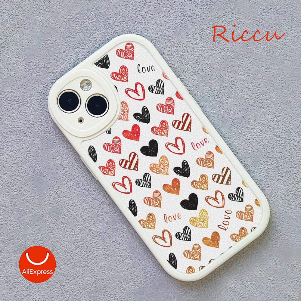 Dla Iphone14 Słodkie Etui na Telefon z Sercem Miłości dla Iphone 14 13 11 12 Pro MAX 13 12 MiNi 7 8 14 plus X XS XR Ochronne Pokrowce ze Skóry Jagnięcej