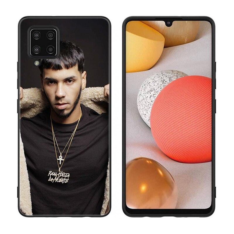 Custodia Rapper Anuel aa Ozuna per Samsung Galaxy A12 A02S A22 A32 A52 A72 A71 A51 A41 A31 A21 A11 A50 A70 A10S A20S Cover Nera