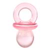 50pcs Acrylic Baby Pacifiers Baby Shower Decoration Table Scatter (Transparent Red)
