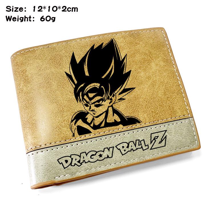 Dragon Ball Z Goku Turtle Kanji Embossed PU Leather Bifold Wallet Kai Anime Unisex Short Purse 1pcs