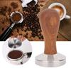 58mm Stainless Steel Coffee Tamper Wooden Handle Powder Pressing Tool Coffee Shop SuppliesThread Bottom