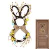 Bunny Wreath Large With Bow Spring Home Decor Easter Wreaths For Front Door For Balcony School Office Outdoor Garden Yard Patio