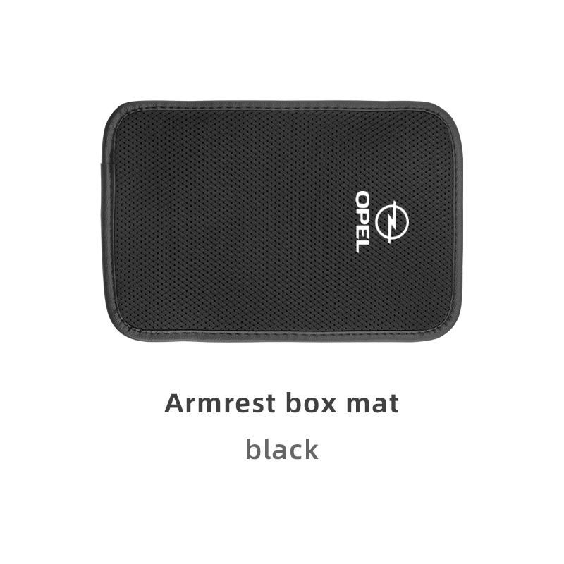 Car Armrest Box Pad Ice Silk Arm Rest Cover Soft Cushion For Opel Astra Grandland Corsa Mokka Frontera Insignia Zafira Vivaro JS9