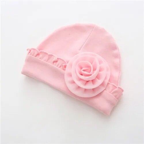 0-12Month Newborn Baby Hat For Girls Cotton Infant Hats Photography Props Beanies New Born Princess Soft Girls Caps 2023 Fashion