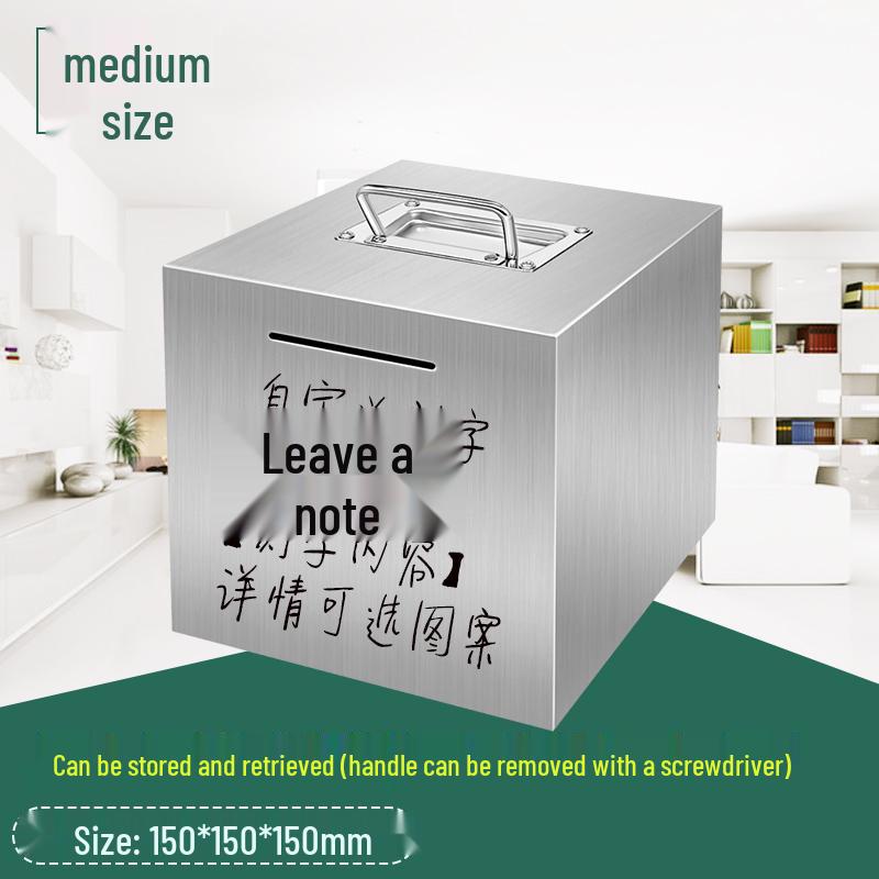 2026 Large Capacity Stainless Steel Piggy Bank for Adults - Secure Savings, Not for Kids