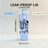 1PC Be Kind Buddy Hand Gesture 750ml Color Plastic Sports Water Bottle Leakproof Flip Straw Lid Suitable for Sports Office Home Use