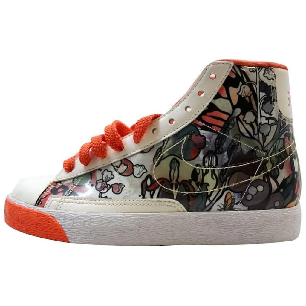 Nike  Blazer High Women Sneakers Cream Sail Sail-Bright-Coral-White 317808-115
