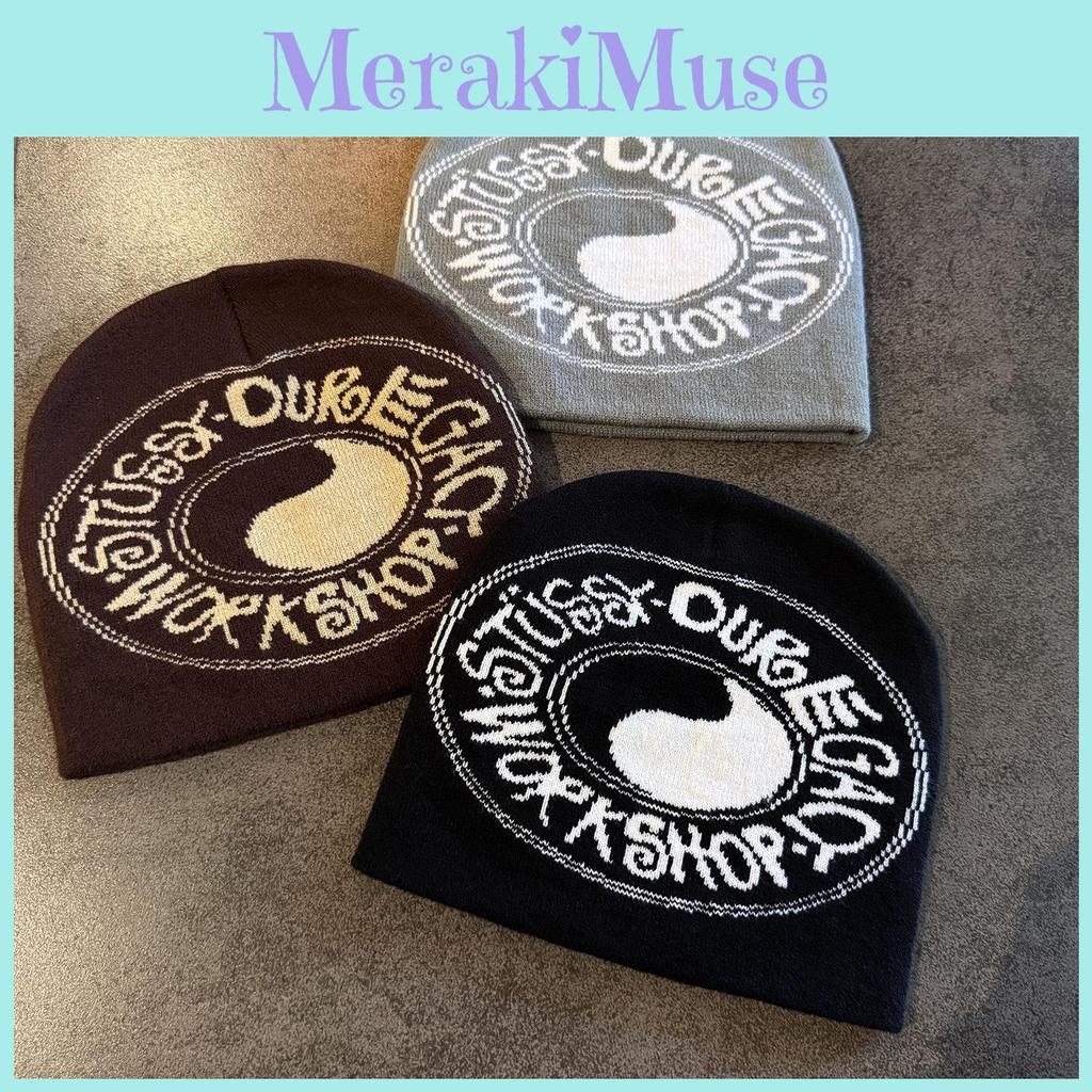 Letter Bagua Streetwear Diagram Knit Hat Fashion Warmth Acrylic Hat Beanie