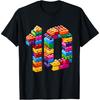 Camiseta de Cumpleaños para Niño de 10 Años Maestro Constructor de Bloques 10º Cumpleaños