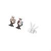 Figurine Realistic Animal Sculpture Cute Decorative Ornament for Indoor Office Living Room Desk