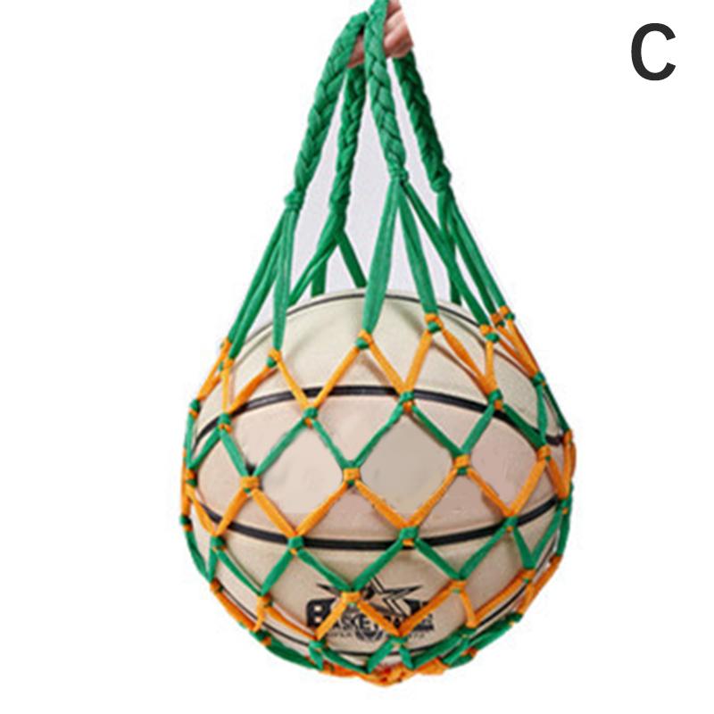 Football Net Bag Nylon Bold Storage Bag Single Ball Carry Portable Equipment