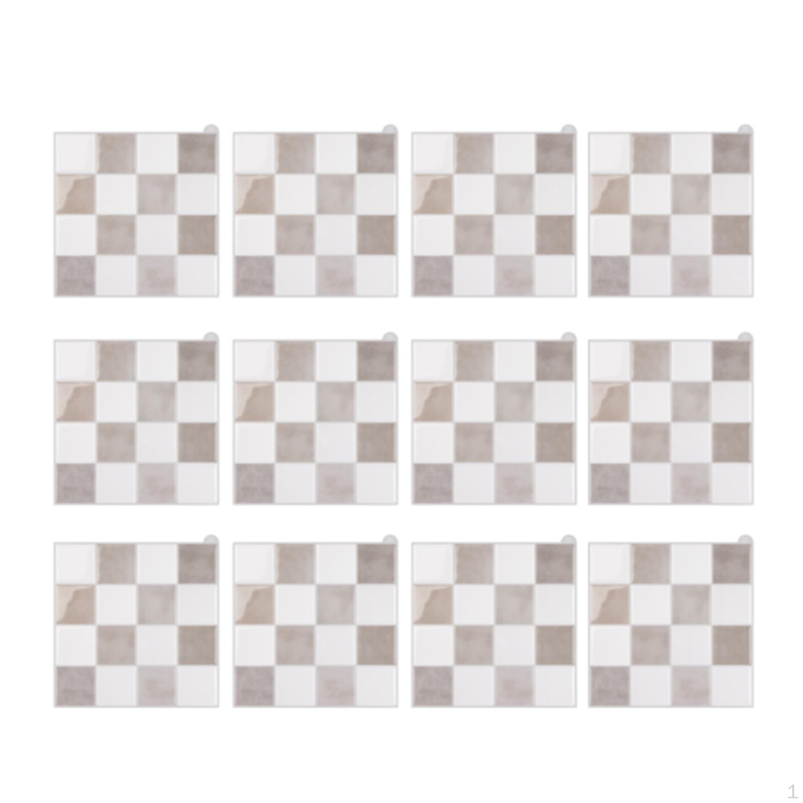 

of Kitchen Backsplash Tile Stickers 3D Design for Easy Application бежевий