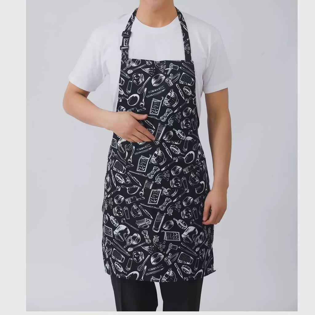 Potištěné kapsy, módní zástěry, kuchyňské zástěry na vaření