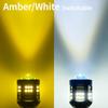 3570 CSP Lens Motorcycle Headlight Bulb, White/Yellow Light, 12-80V