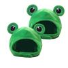 2Pcs Cartoon Funny Adorable Plush -Cute Frog Hat Cosplay Costume Dress Up Hat