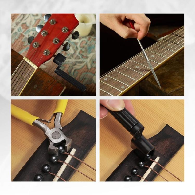 Guitar Tool Set Repair Maintenance Cleaning Tool Kits Complete Guitar Setup Kits
