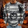 Men's Autumn and Winter Halloween 3D Printed Long-sleeved T-shirt Is Fashionable, Comfortable, Versatile and Breathable