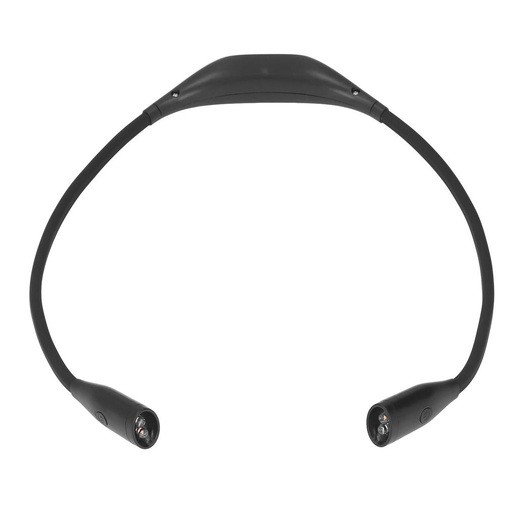 Nackenlicht USB-wiederaufladbar 3 Helligkeitsstufen 360 Grad Flexibel LED-Nacken-Leselampe zum Laufen Reparatur Schwarz
