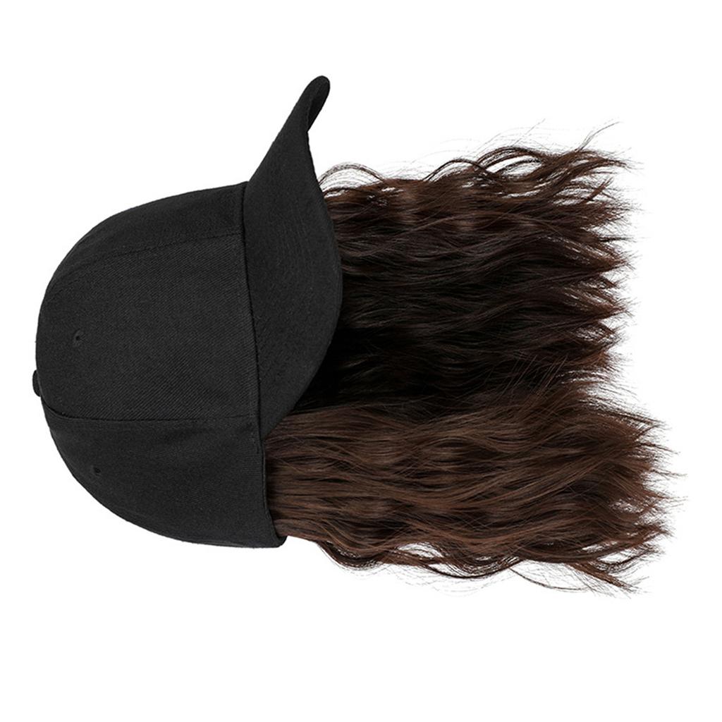 Women Short Curly Hair Cap Fashion Adjustable Baseball Hat with Wig Dress Up Accessories Fashion Bob Wig Hat Headwear