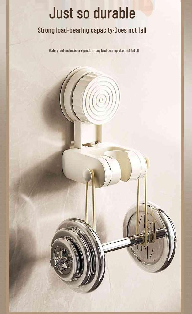 Adjustable No-Drill Suction Cup Shower Head Holder 