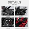 1:18 Project EVO Sports car Alloy Car Model Simulation Sound Light Toy Car Toy Boy Collection Decoration Gift
