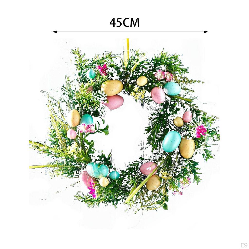 Bliss: Vibrant Easter Egg Wreath for Indoor and Outdoor Festivities