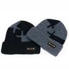 WTEMPO Cold-proof Windproof Outdoor Cycling Knitted Hats Men's Solid Color Thick Fleece Winter Soft Plush Woolen Hats