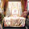 18Th Birthday Celebration Blanket Durable Comfort For Sofa Couch Office Bed Picnics Ideal For All Seasons Stylish Decor Perfect Gift For Relatives And