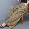 Sommer-Hosen mit weitem Bein für Damen Vintage Kleidung Übergröße Locker Lässig High Waist Hosen