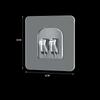 Transparent Seamless Adhesive Hooks - Strong Load Bearing for Home, Kitchen & Bathroom