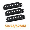 FLEOR 3pcs Black Guitar Pickup Covers Single Coil Cover Plastic For ST Electric Guitar