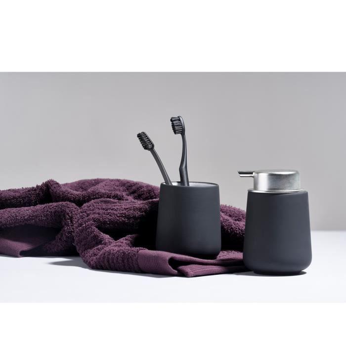 Distributeur De Savon Porcelaine NOVA - ZONE DENMARK - Gris - Surface Au Toucher Doux - Conteneur 0,25 L
