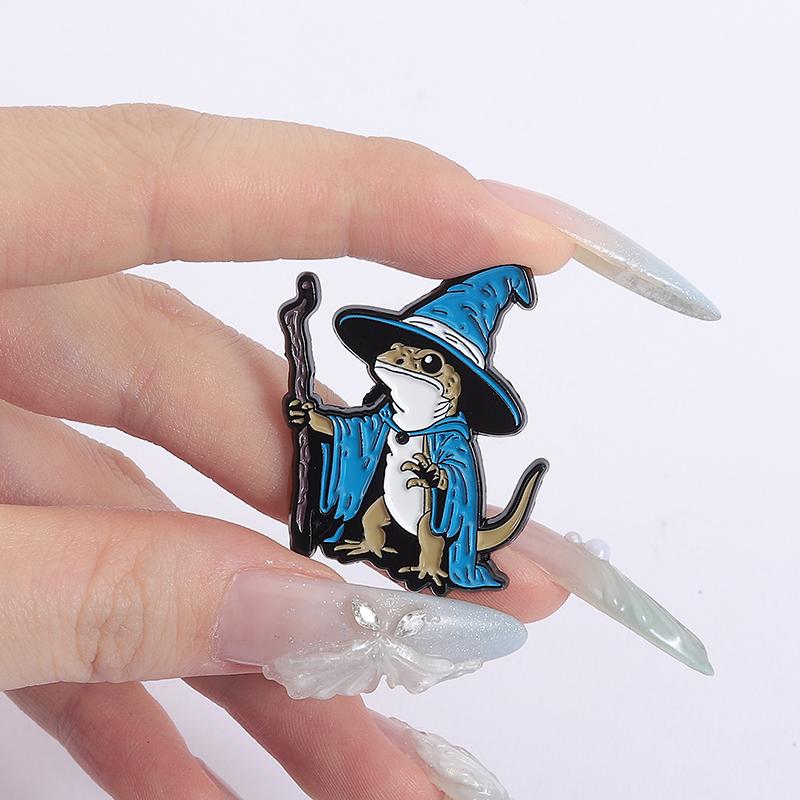 Cartoon Animal Metal Brooch, Cute And Playful Design Collar Pin, Versatile Clothing Decoration Badge, Personalized Accessory