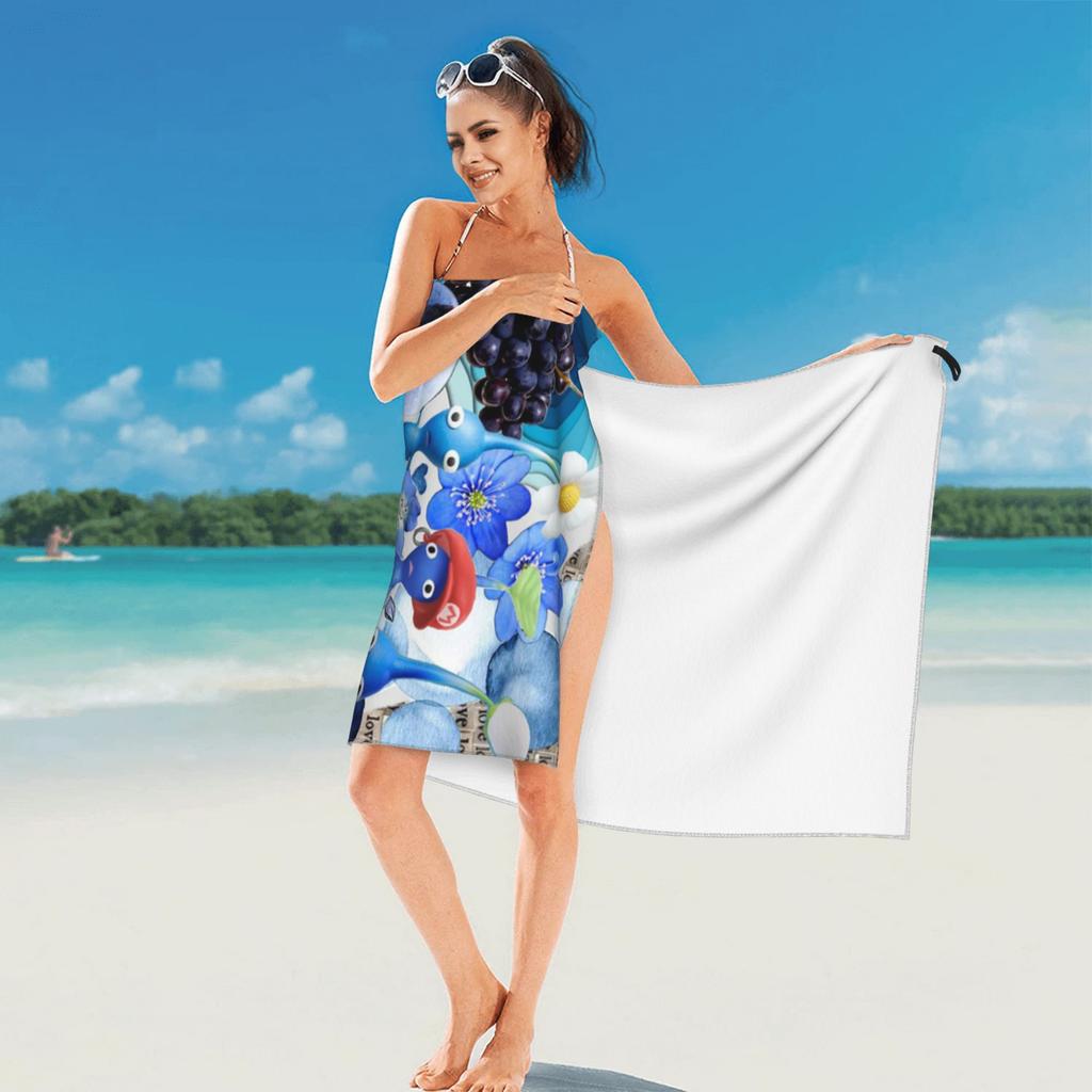 Pikmin Characters Beach Towel Soft Microfiber Quick Dry Absorbent Quick Towels For Mountain Climbing