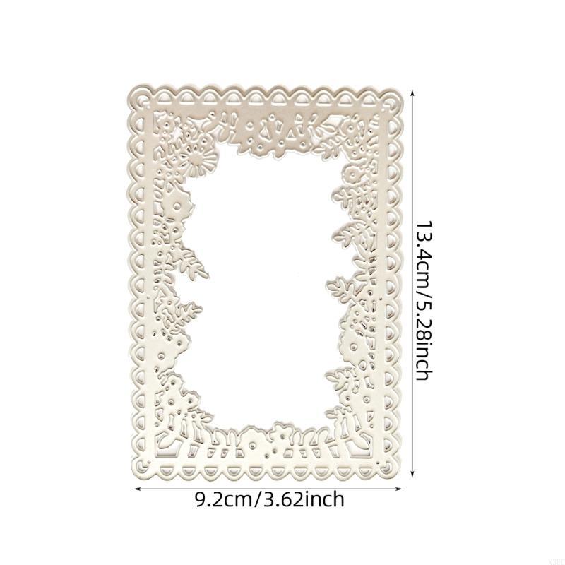 Metal Die Cuts Flower Frame Cutting Dies Stencils DIY Cutting Template Scrapbook X3UC