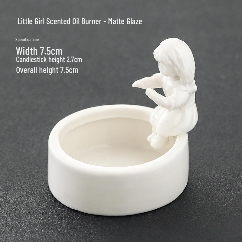 Nordic Ceramic Match Girl Candle Holder - Easter Home Decor Aroma Ornament