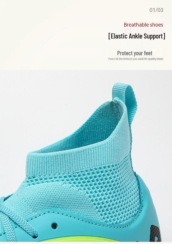 2025 Cross Football Shoes - Unisex Long Spikes for Artificial Turf, Perfect for Students and Teens in Training and Sports