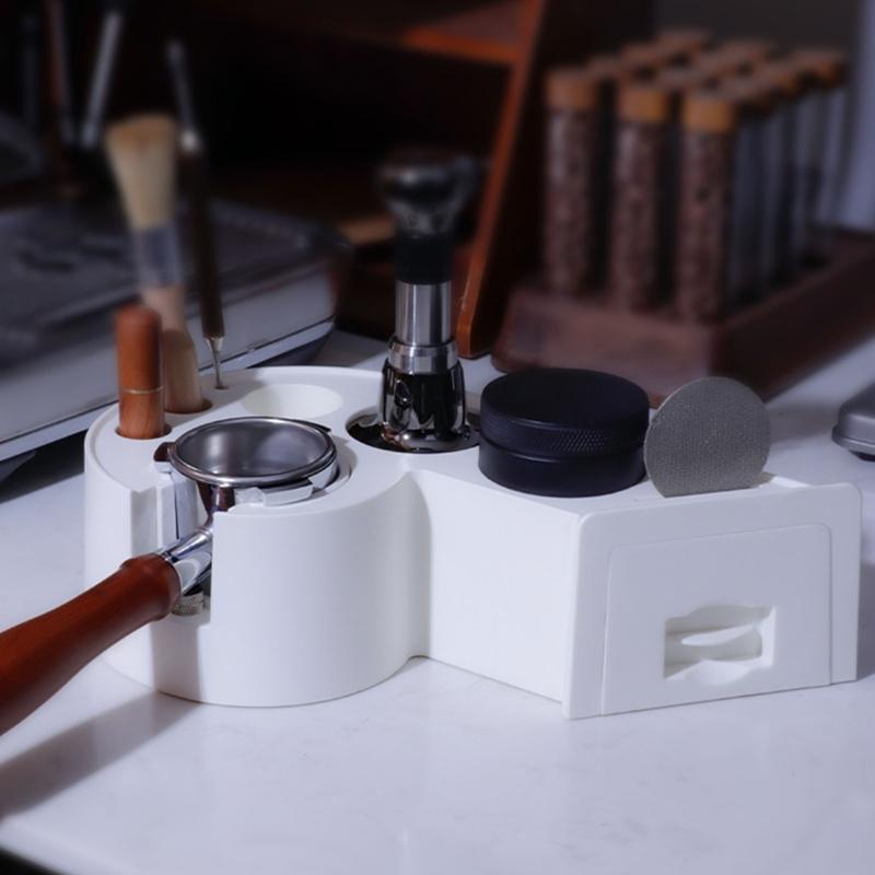 Nonslip Coffee Tamper Base Station With Ergonomic Handle For Baristas Tool ABS Construction Pressing Base