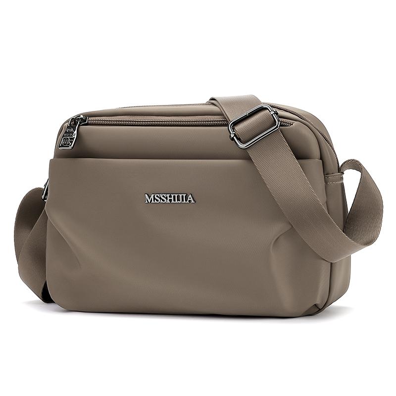 Waterproof Nylon  Crossbody Bag Casual Versatile Single Oulder Travel Bag for Women Soft Handle Zipper Closure Handbags