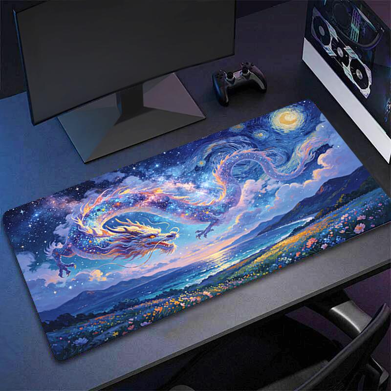 Large Gaming Mouse Pad Abstract Oil Painting Anime Pc Computer Gamer Desk Mat For Cs Go Lol Xxl Laptop Kawaii Mousepad