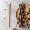 Natural Round Wood Chopsticks Wax Free Unlacquered Healthy High Grade Tableware Classic Home Dining Chopsticks Holiday Gift