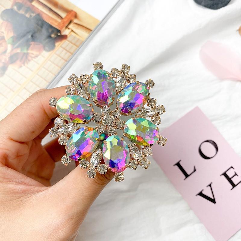 

New Luxury Diamond Inlaid Airbag Phone Stand With Scalable Lazy Water Anti Drop Popular Desktop Use