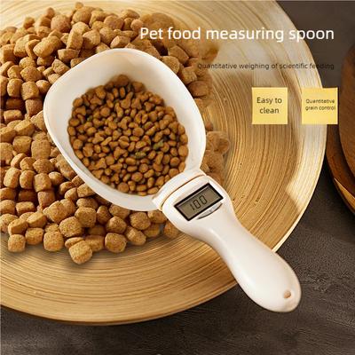 Balança Colher Medidora de Ração para Animais de Estimação, Colher Medidora de Alimentos Digital para Cozinha, Adequada para Colher Medidora de Ração para Gatos e Cães