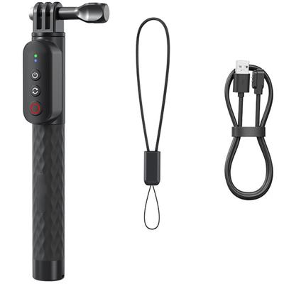 Adjustable 3 Claw Selfie Stick Wireless Remote For Sports Cameras Lightweight Aluminum Construction