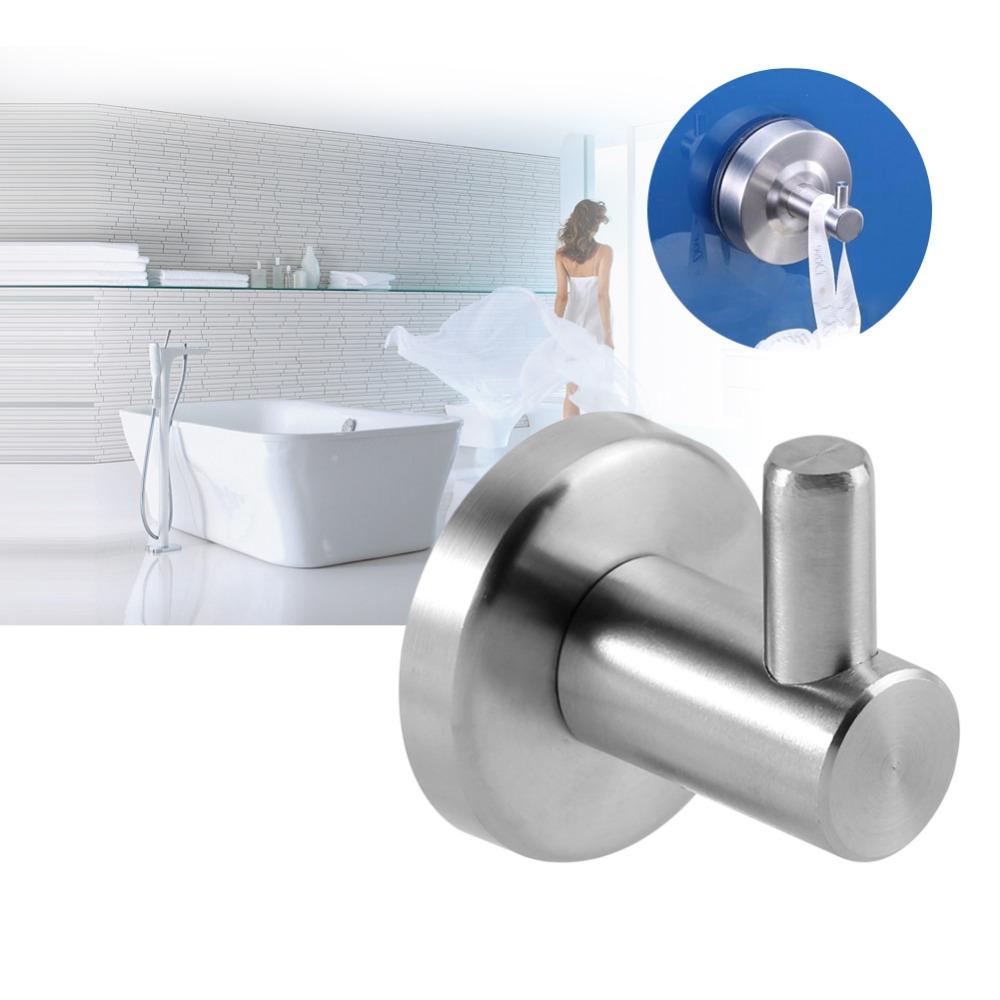 304 Stainless Steel Clothes Hook Wall Mounted Robe Hook Towel Hook  Bathroom Kitchen Entryway