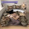 3Pcs Golden Hair Dream Bedding Sets For All Sizes New 3D Printed Bed Cover Comforter Duvet Cover Pillowcase Bedroom Decoration