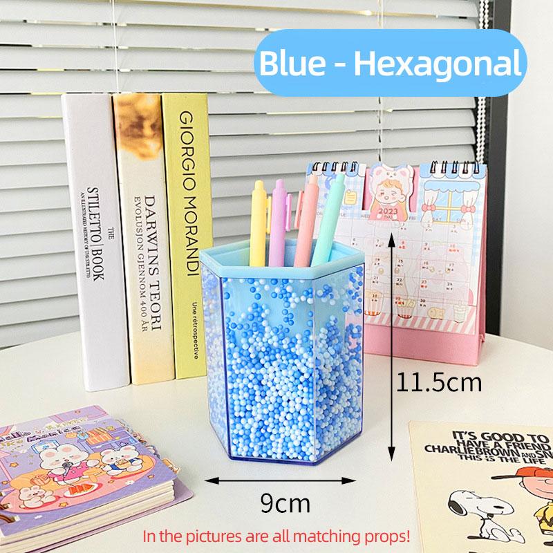 Kreativer Schaumstoff Stifthalter Mäppchen Schreibtisch Schreibwaren Organizer Make-up Pinsel Aufbewahrungsbehälter Acryl Stil Ornamente Dekoration