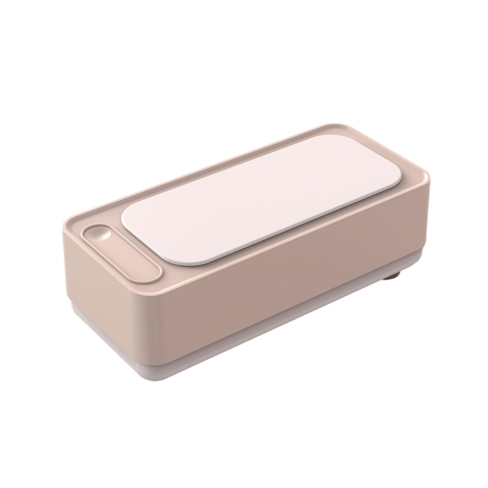 

Портативная ультразвуковая очиститель для очков, высокочастотная вибрационная очиститель, машина для чистки ювелирных изделий для очков розовый